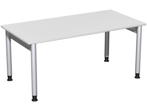 In hoogte verstelbaar bureau,HxBxD 680-820x1600x800mm,blad lichtgrijs