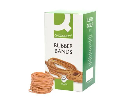 Q-CONNECT elastiek nr. 19 90x1.5mm 500gr 75% natuurrubber