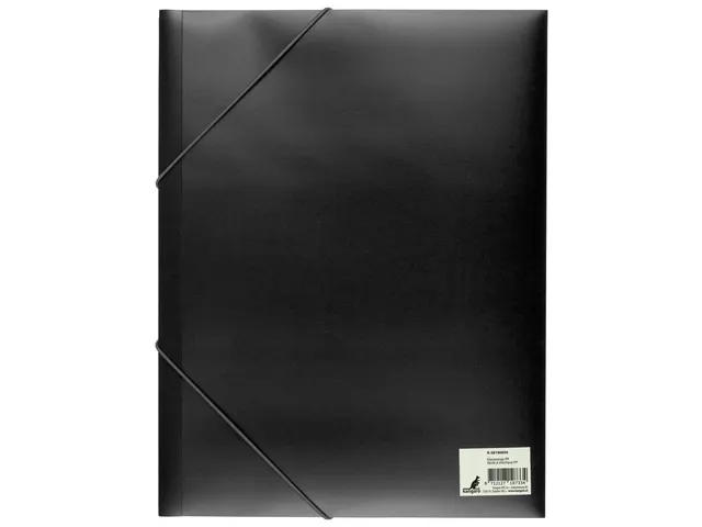 Elastomap Kangaro A4 PP volle kleur zwart