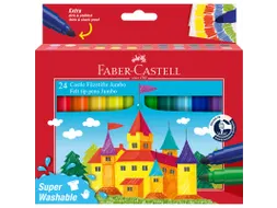 Viltstift Faber-Castell Jumbo 24 stuks super wasbaar karton etui