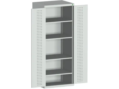 kast met geperforeerde platen,HxBxD 2000x800x650mm,4xStalen bodem