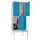 banklocker,dubbeldeks,HxBxD 2150x800x800mm,RAL7035,front RAL5012