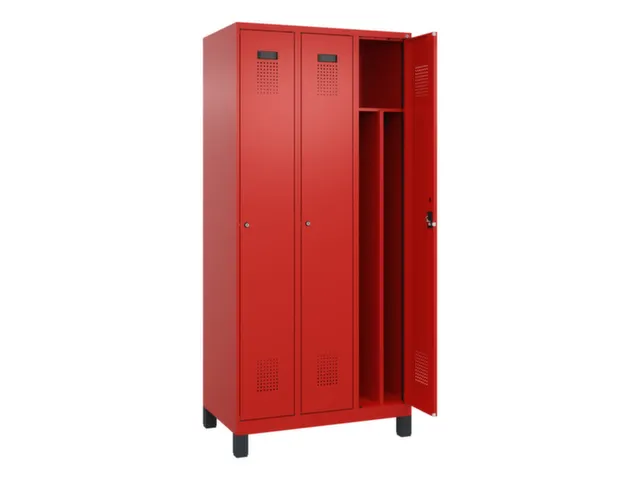 locker voor scheiding van kleding,HxBxD 1950x900x500mm,3vak