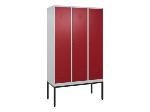 locker voor scheiding van kleding,HxBxD 2120x1200x500mm,3vak