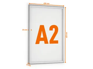 Kliklijst aluminium Outdoor A2 metaal zilver - 7