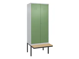 locker voor scheiding van kleding,HxBxD 2120x800x815mm,2vak