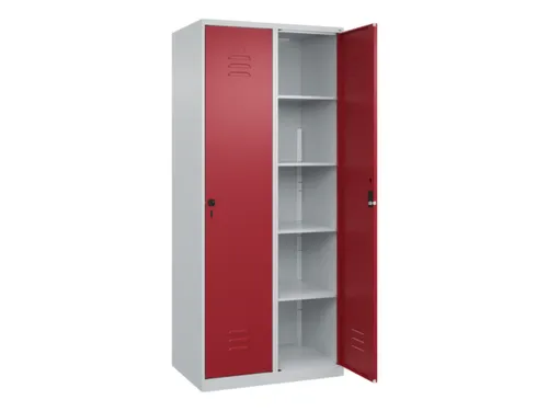 wasgoedverdeelkast,HxBxD 1850x800x500mm,vak B 400mm,cilinderslot