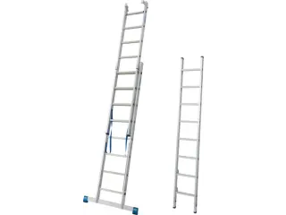 multifunctionele telescoopladder,3x8,sporten,balk L 2,3-5,2m,aluminium - 5