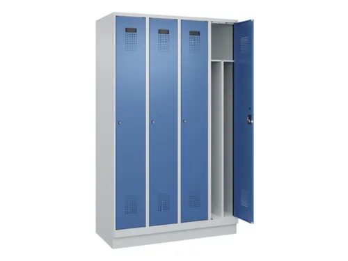 locker voor scheiding van kleding,HxBxD 1950x1200x500mm,4vak