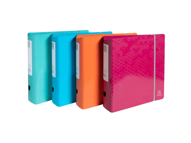 Classeur à levier Maïa dos arrondi 80mm - A4 - Couleurs assorties