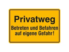 aanwijzingsbord,Eigen weg - Betreden en berijden op eigen risico!