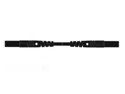 Spuitgegoten Meetsnoer Met Contactbeveiliging 4mm 25cm / Black (MLB/GG