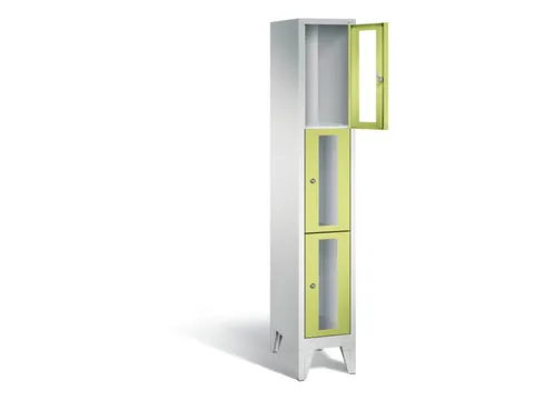 lockerkast,HxBxD 1850x320x500mm,1x3vakken,vak B 300mm,cil.-slot,voeten