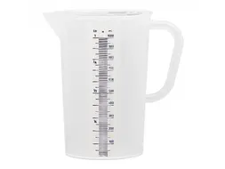 Emga Maatbeker kunststof 1 liter Transparant PP