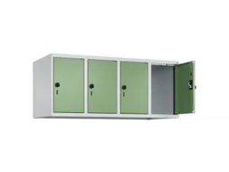 opzetkast,v. locker,4vak.,vak B 300mm,HxBxD 500x1200x500mm