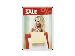 Kliklijst A1 Ronde Hoeken 20mm Zilver