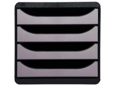 Big-box Classic Ladenblok 4 Laden A4+ Zwart Grijs