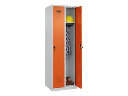 locker,HxBxD 1850x600x500mm,2vak,vak B 300mm,draaigrendel