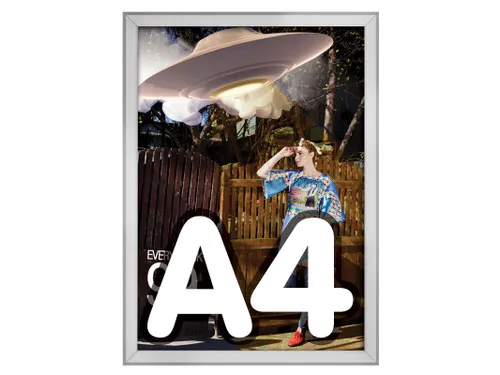 Kliklijst Economy A4 25mm Aluminium voor Buiten en Binnen