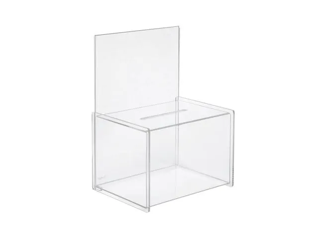 Aktiebak Sigel Transparant 225x300x170mm + Insteek Voor A4