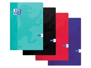 Schrift Oxford school A4 72blz ruit 10mm assorti - 1