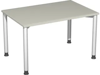 Bureau 4-Poot Hxbxd 680-800X1200X800Mm Ronde Buis Lichtgrijs - 3