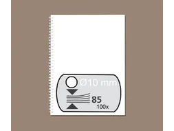 Draadrug Fellowes 10mm 34-rings A4 wit 100stuks