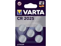 Batterij Varta knoopcel CR2025 lithium blister à 5 stuks