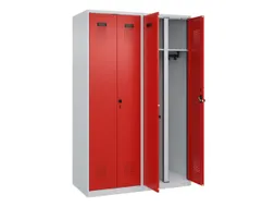 locker voor scheiding van kleding,HxBxD 1850x1200x500mm,4vak