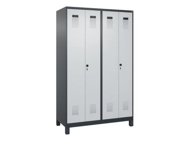 locker voor scheiding van kleding,HxBxD 1950x1200x500mm,4vak