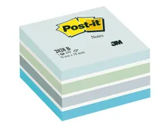 Memoblok 3M Post-it 2028 76x76mm kubus pastel blauw