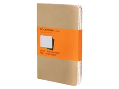 Schrift Moleskine 90x140mm lijn 128 pagina's pocket kraft