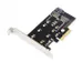 M.2 NGFF/NVMe SSD PCI Express 3.0 (x4) uitbreidingskaart