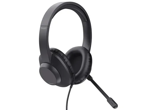 Trust Ayda Max USB-headset bedraad Hoofdtelefoon Zwart