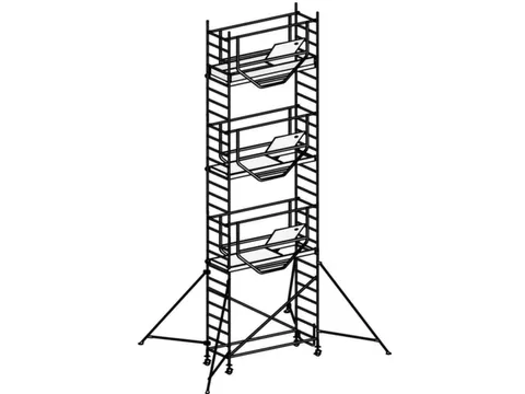 rolsteiger,reik H 8,25m,steiger H 7,47m,3platform(s),m. luik
