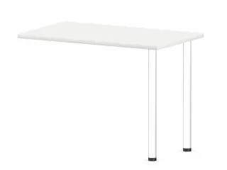 aanbouwtafel,i.h.v.,HxBxD 720-840x1000x600mm,Bl-wit - 1