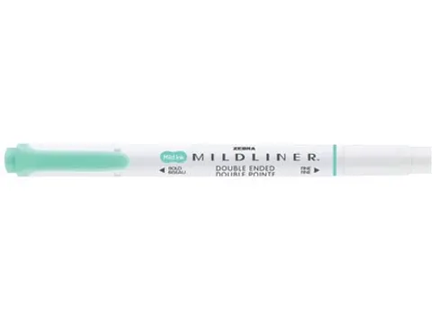 MILDLINER markeerstift groen-blauw dubbele punt