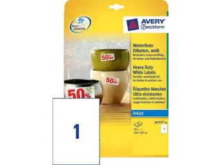 Avery weerbestendige etiketten 210 x 297 mm 10 stuks - 1