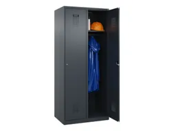 locker,HxBxD 1850x800x500mm,2vak,vak B 400mm,cil.-slot,staand op vloer