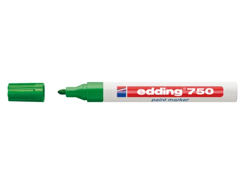 Viltstift edding 750 lakmarker rond groen 2-4mm