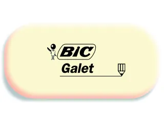Gum Bic Galet pvc vrij zacht potlood wit - 1