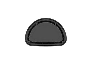 Afvalbak Urban half rond 80 Liter Mat RVS - 7