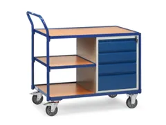 kastwagen,draagverm. 250kg,laadvl. LxB 1000x600mm,RAL5007,4laden