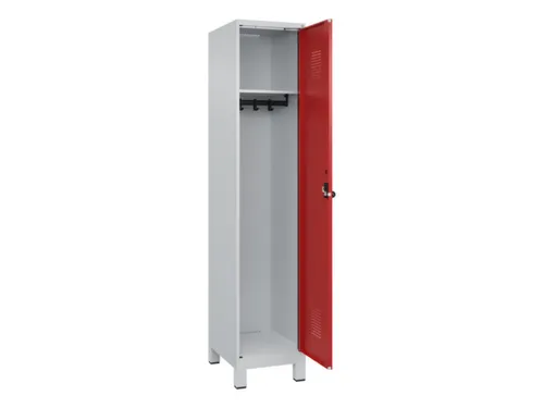locker,HxBxD 1950x400x500mm,1vak,vak B 400mm,draaigrendel,voeten