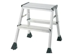 Aluminum ladder 2 treden 45cm 150kg