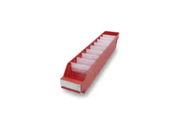 Stellingbakken Pp Hxbxd 95X90X500Mm Rood