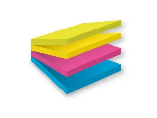 Memoblok Post-it 20148BYPG Super Sticky smart 76x76mm Rio Assorti - 3