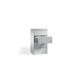 Hangmappenkast Hxbxd 1357x787x590mm 4 Laden Twee Banen Ral7035 - 2