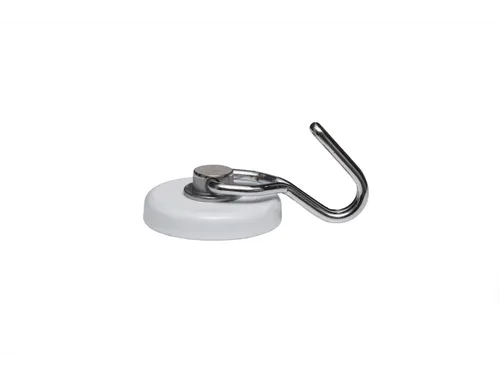 Magneet Met Haak Maul 35mm Draagkracht 5kg Wit
