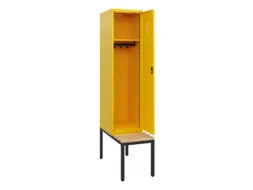 locker met bank,HxBxD 1950x400x815mm,1vak,vak B 400mm,cilinderslot